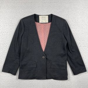 Cartonnier Anthropologie Jacket Womens Medium Gray Blazer‎ Career Corporate Boho